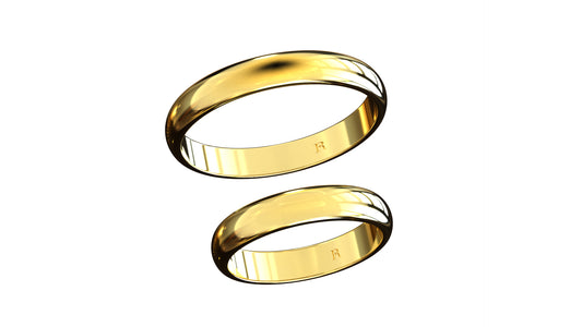 Wedding ring 4.00 mm, 14 Karat Gold