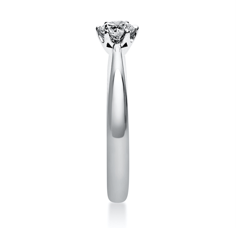 18 Karat Solitaire 6 prongs, 0.30 ct, Natural Diamond